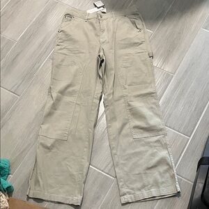 Men's Beige Cargo Pants